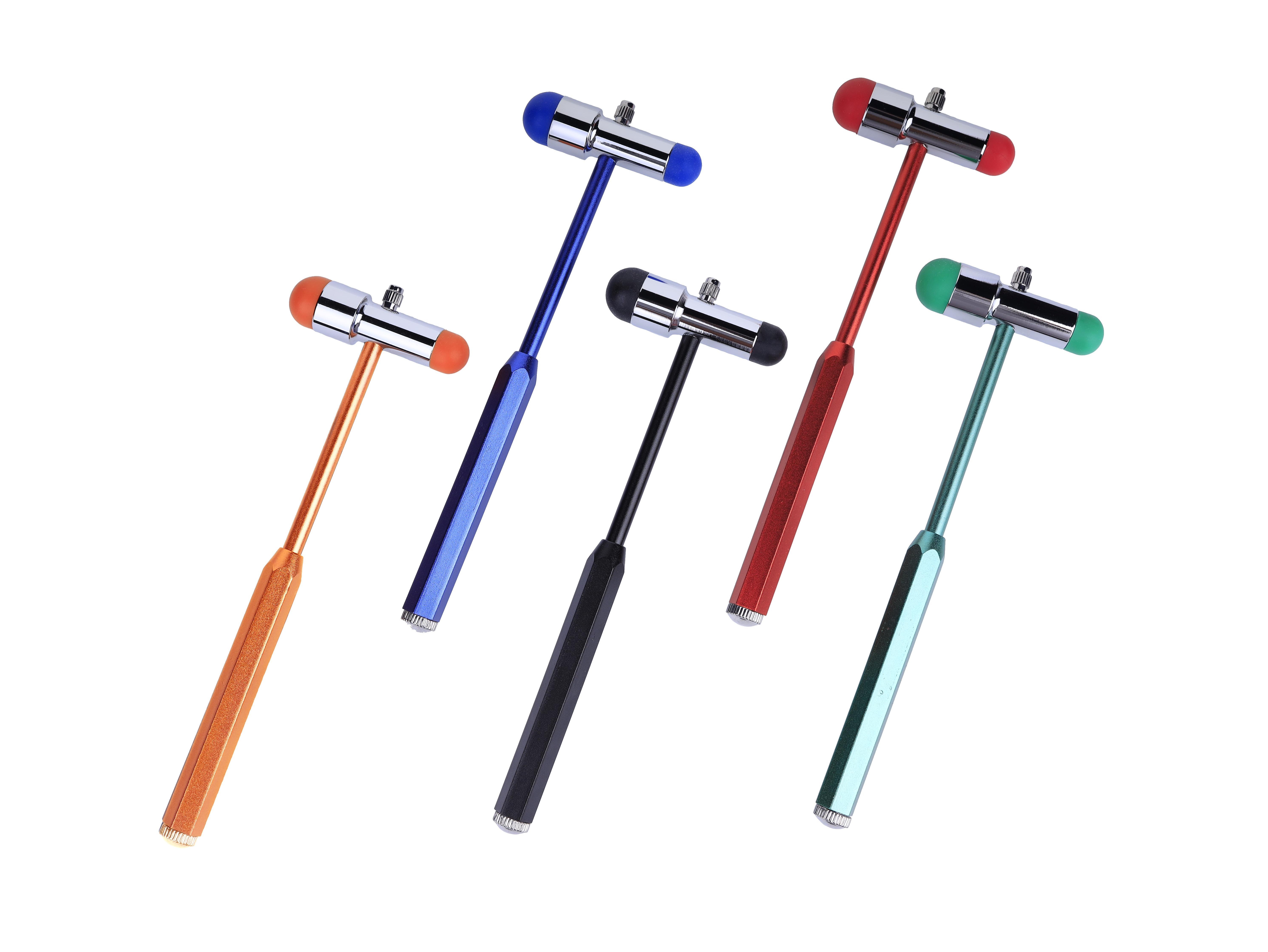 SW-H01B Kit per toit medico con manico colorato in rame, martello per riflessi neurologici, martello diagnostico a percussione