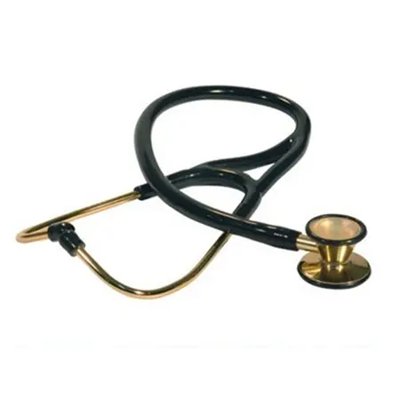 Estetosc&oacute;pio de cabe&ccedil;a dupla Cardiologia Iv no est&ocirc;mago