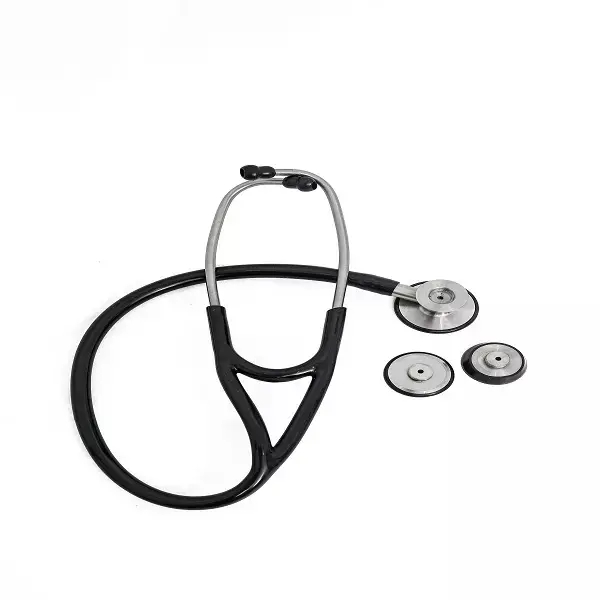 St&eacute;thoscope &agrave; double t&ecirc;te en acier inoxydable pour cardiologie