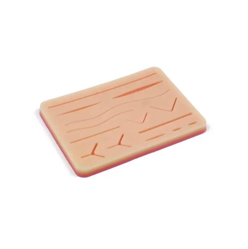 Kit de pr&aacute;tica de almofada de sutura cir&uacute;rgica, m&oacute;dulo de pr&aacute;tica de almofada de sutura de pele, kit de sutura para treinamento