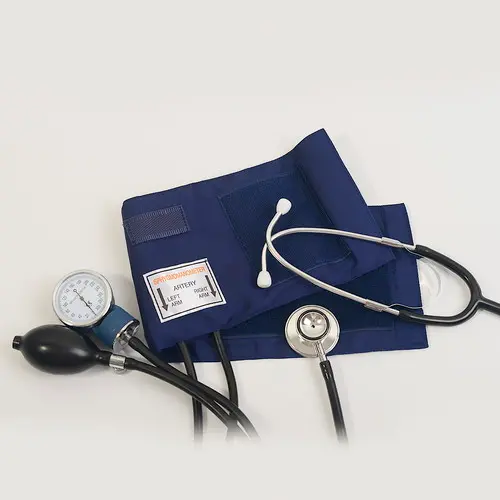 Manual Extra Large Aneroid Sphygmomanometer with dual head stethoscope