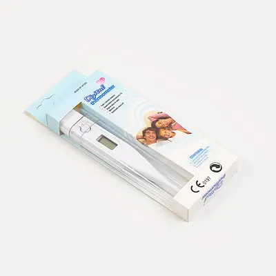 Term&oacute;metro digital m&eacute;dico de punta r&iacute;gida con ce y sonda