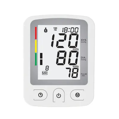 Monitor de presi&oacute;n arterial digital completamente autom&aacute;tico femenino con soporte